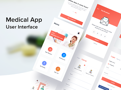 Medical App | 24x7 Care android appointment care caregiver clean ui design doctor doctor appointment ios medical app nurses ui
