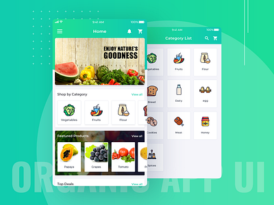 Organic Farm App UI