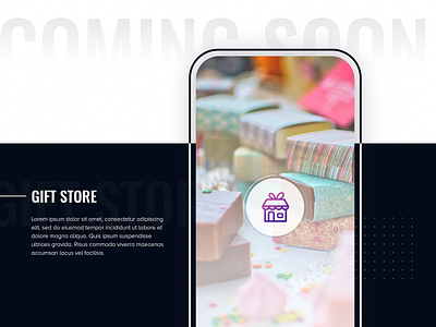 Gift Store | Coming Soon... 2019 apps appui appuidesign buygift comingsoon flat gift giftapp gifts latestproject