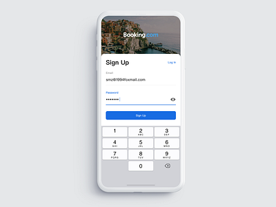 Booking registration page dailyui ui ux