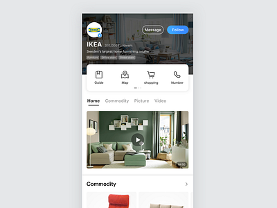 Social or content product homepage app dailyui ui ux