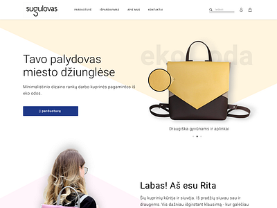 Backpack Landing Page backpack landing landing design landing page design landingpage minimalism website