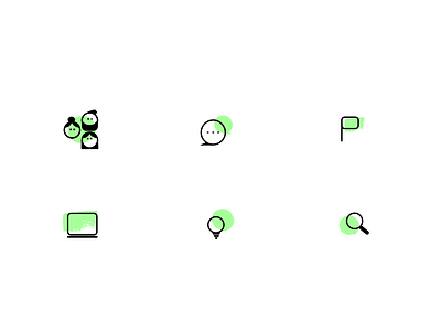 Icon Set explanation green icon icons set