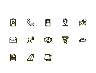 resume icons