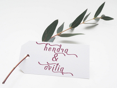 New Scraper Script Font - for wedding tag
