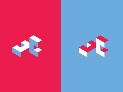 Creative Corner brand identity branding design geometric isometric logo minimal negative space reversed shape vector