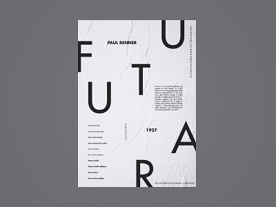 Futura Type Specimen