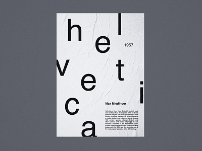 Helvetica Type Specimen black design font helvetica illustrator minimal poster sans serif specimen type typeface typographic typography vector white