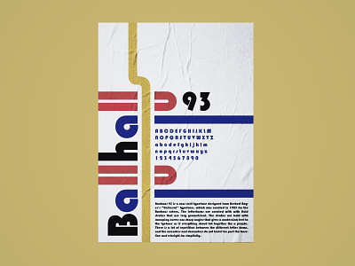 Bauhaus Type Specimen bauhaus design font poster sans serif specimen type typeface typographic typography vector