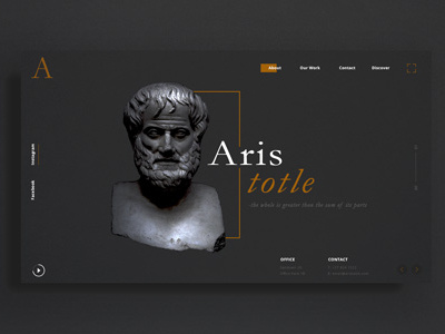 Aristotle UI/UX Landing Page Concept