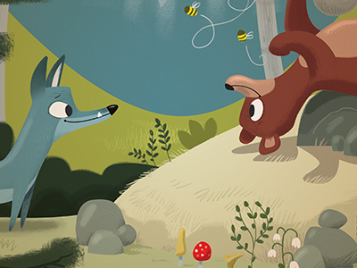 Bear & Fox by Luke Séguin-Magee on Dribbble