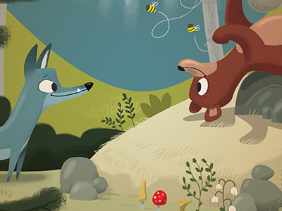 Bear & Fox bear fox illustration kidslit woods