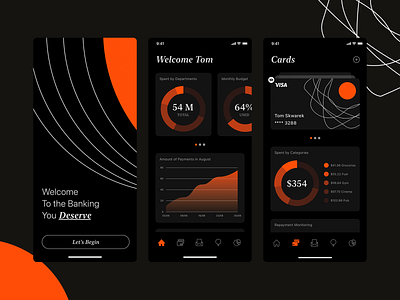 Banking You Deserve banking finance product design ui ux