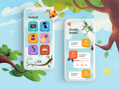 Gang Słodziaków 2 - Mobile App for Kids animation app biedronka dailyui game game design graphicdesign illustration kids kids art ui ux