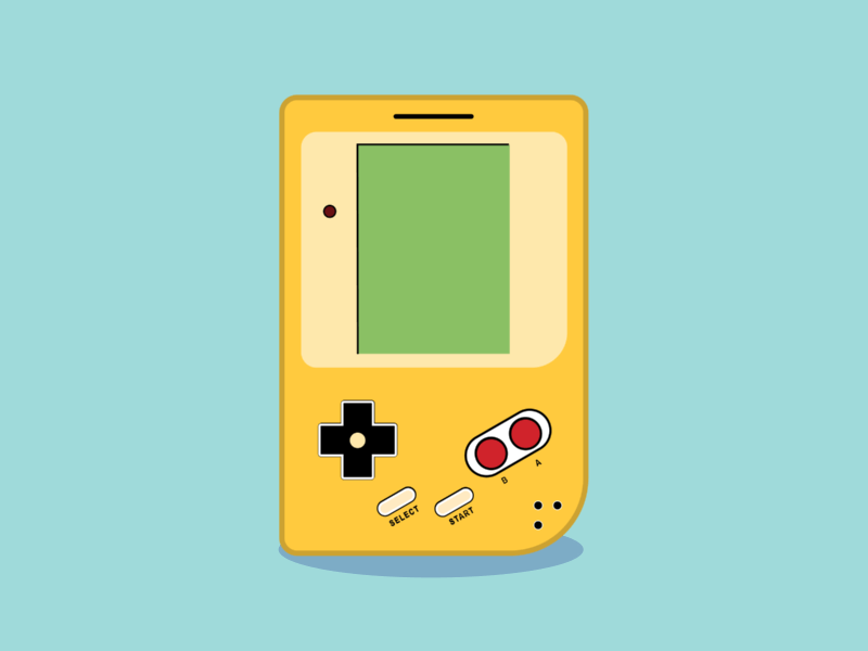 Gameboy - Tetris 2d 3d animation art classic design drawing frames fun game game animation gameboy gif illustration motion old rig shapes tetris vector