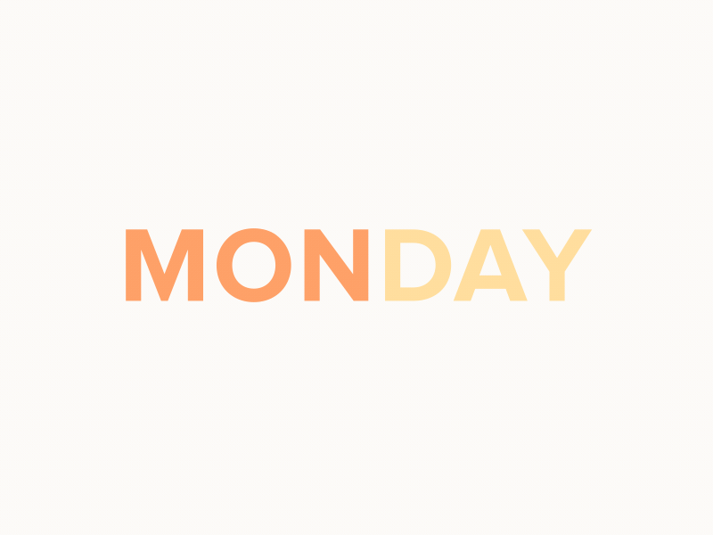 Monday Fun 2d 3d after animation design dribbble effects friday fun gif illusion monday motion shapes typography work