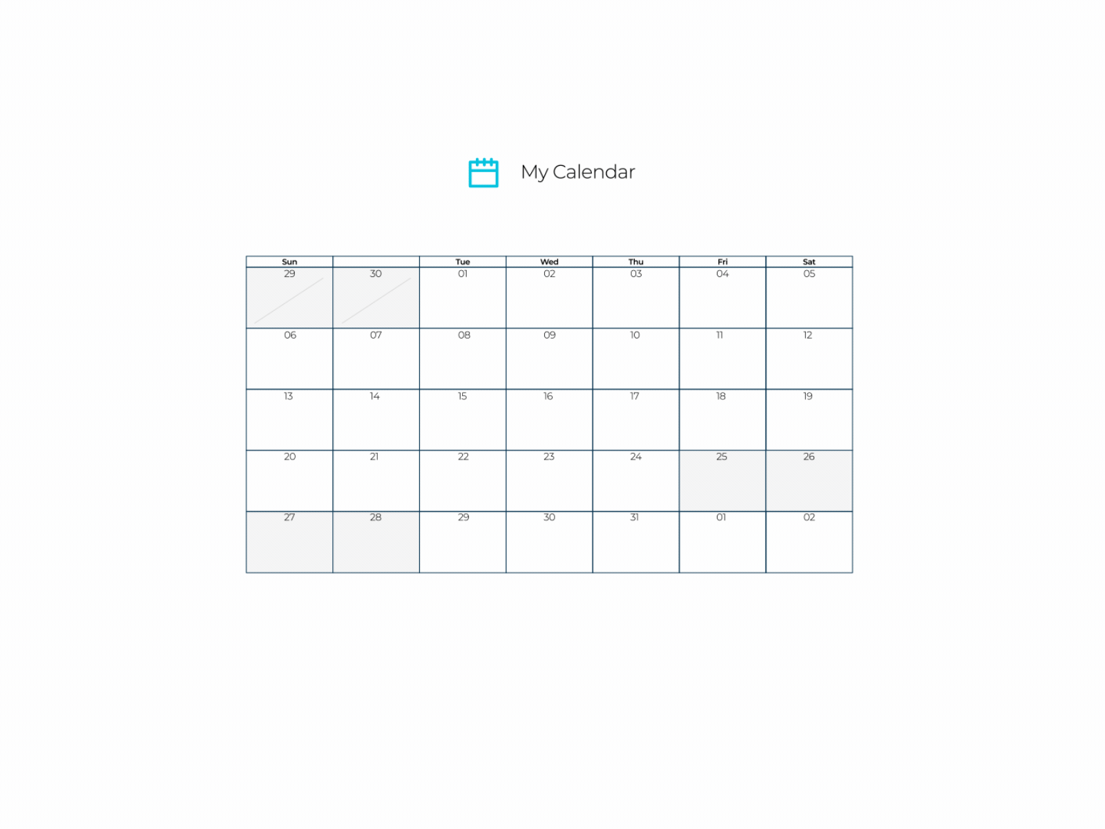 GigZoo - My Calendar