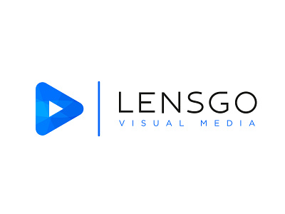 Brand Logo Design - Lensgo Visual Media brand brand agency branding branding agency branding design colour design film identity logo logo deisgn media vector vibrant video