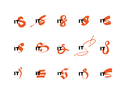 ITS calligraphy dynamic its logo