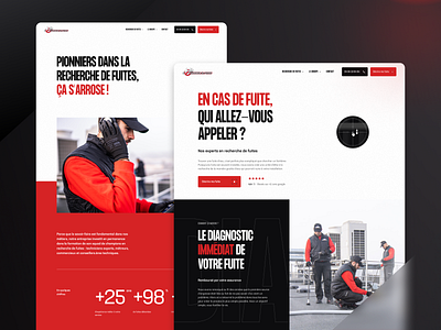 Chasseur de fuites Website by Clint Agency on Dribbble