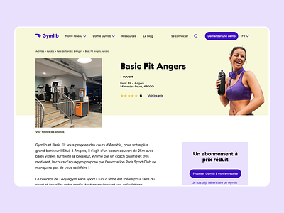 Gymlib — Website animation graphic design gymlib perks sport ui