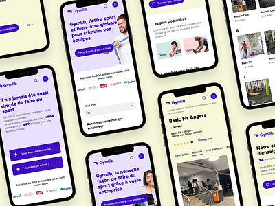 Gymlib — Website branding design sport ui ux