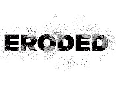 Eroded design graphics