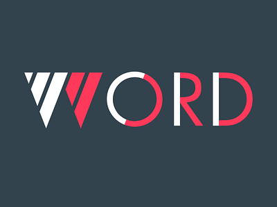 WORD - main logo branding design identity design logo