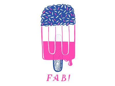 Fab! design handdrawn illustration