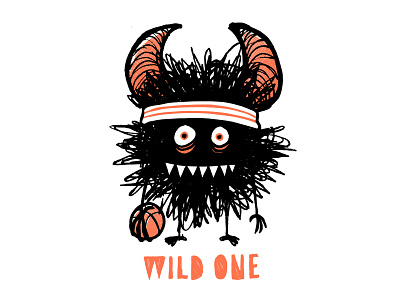 Wild One design handdrawn illustration