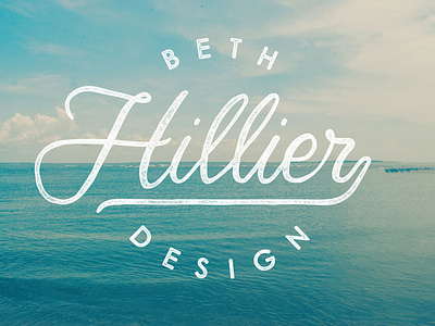Beth Hillier Logo handdrawn identity design typography