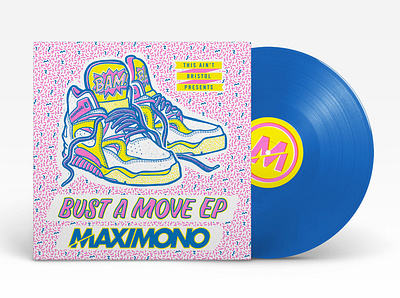 Maxi Mono - Bust A Move EP branding design handdrawn illustration typography