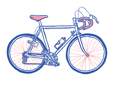 BRRRRAAAAP!!! bicycles handdrawn illustration