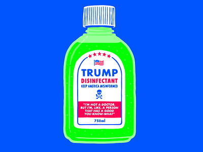 I'm not a doctor... donald trump handdrawn illustration typography