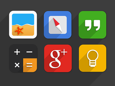 Easy icons android color easy flat google green icons ios long play red shadow