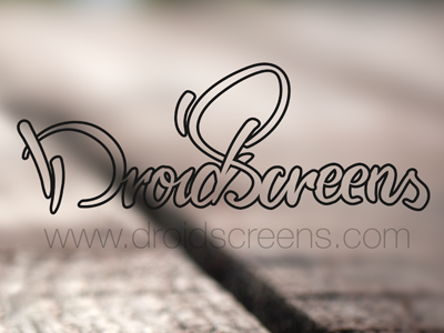 DroidScreens lettering