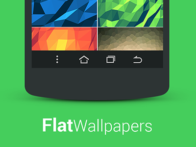 Flat Wallpapers android app apps flat green icon logo minimal wall wallpapers
