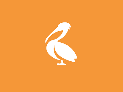 Pelican logo alphabet bird challenge daily logo pelican