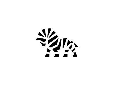 Zebra logo animal challenge horse logo zebra