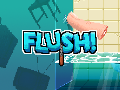 Flush! android game games google play indie game mobile game mobile games pixel pixel art pixelart