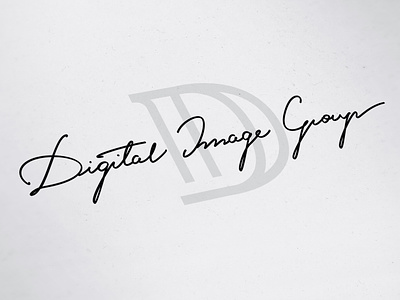 Digital Image Group branding caligraphy letter lettering logo logo design logotype monogram