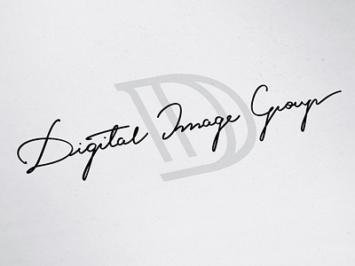 Digital Image Group branding caligraphy letter lettering logo logo design logotype monogram