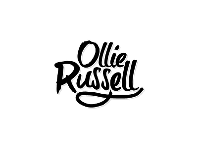 Dribbble First Shot: My Logo branding css design graphicdesign html logo ollie ollierussell russell web webdesign