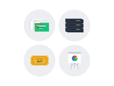 4 Services Icons