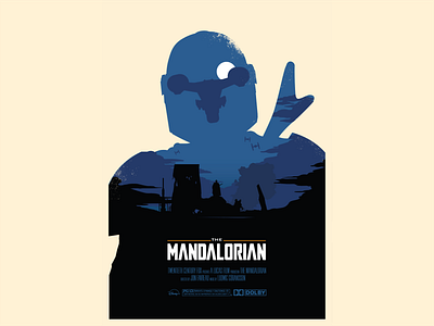 The Mandalorian - Olly Moss Inspired Poster