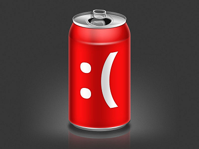 Sad Cola icon illustration