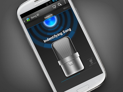 Music Player with Song ID android ui