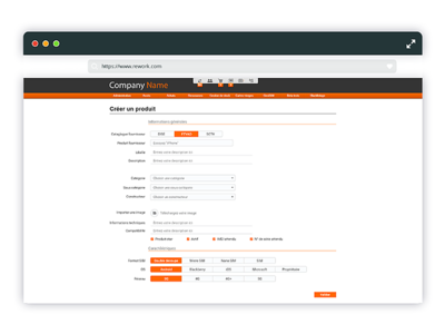 B2B UI Form b2b design form form elements form field