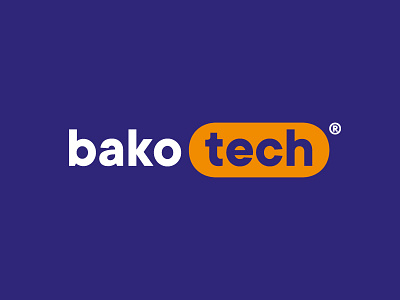 Bakotech Logo branding design flat identity logo logo design