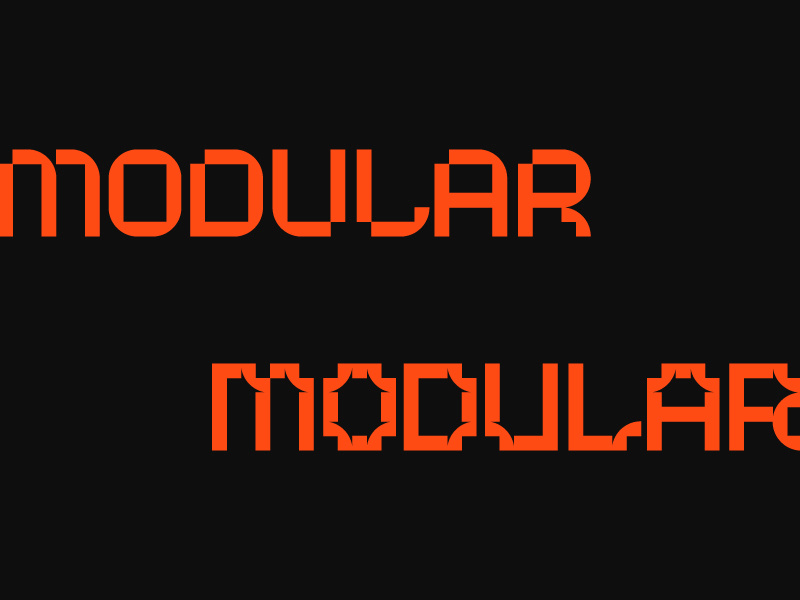 Modular type by Anastasia Stupak on Dribbble
